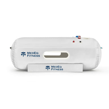 MedEq TimeCapsule Air 1.5 soft-shell hyperbaric chamber, white, side view