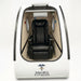 MedEq TimePod 2 triangular hard-shell hyperbaric chamber with door open showing reclining seat