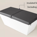 MedEq acrylic plunge pool with integrated chiller/heater with insulated lid