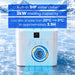Spec graphic listing the 1HP chiller and 3kW cooling output of the AMBOHR All-in Cold Plunge Spas unit