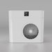 Straight-on end view of the AMBOHR All-in Ice Bath Systems housing with circular fan grille and 32°F display