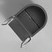 Top-down look into the open basin and floor drain of the ambohr Armor All-in ice bath system with both handrails