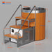 Labeled sizing drawing of the AMBOHR Armor ArmorSteel CR Cold Plunge Tub listing internal and external height, width and depth