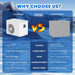 Row-by-row chart comparing cooling, noise and display of the AMBOHR Pro Chiller Cold Plunge Chiller with a rival unit