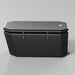 Black inflatable plunge tub with strapped insulated lid pairing with the AMBOHR Ultra Chiller Recovery Chiller