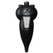 Cropped studio render of the Carbon Black America Cryo SubZero cryotherapy device showing carbon weave and grip controls