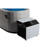 Chiller with touch control panel beside the corner of the Revive Inflatable Cold Plunge Tub on white