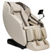 Beige Infinity Celebrity Elite Massage Chair at a three-quarter angle showing seat, leg wells and tablet arm