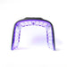 Unfolded treatment arch of the Galaxy Zero Atlas LED Therapy Device with every LED bar lit in blue-violet