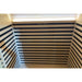 Back and side wall heating panels with warm ceiling strip light in the Blisspod Bergen Full Spectrum Sauna