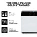 Graphic listing dual temperature and ozone filtration specs of the Revive Inflatable Cold Plunge Pool