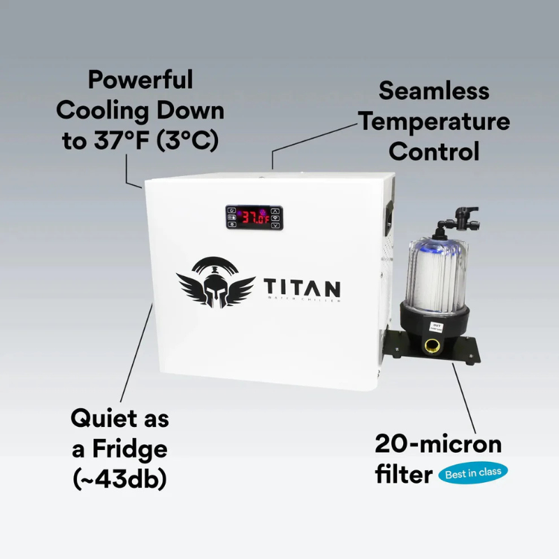 Triumph USA Flag Cold Plunge Tub + Chiller Bundle