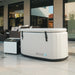 Revive Inflatable Cold Plunge Pool closed under its buckled inflatable cover on a modern patio