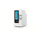 Angled studio render of the Cryo Innovations XR Cryo Kiosk Whole Body Cryotherapy cabinet with lit door and side touchscreen
