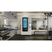 Gym floor install of the Cryo Innovations XR Cryo Kiosk Cryotherapy Machine beside dumbbell racks and treadmills