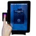 Finger on the biometric scanner authorizing a session on the Cryo Innovations XR Cryochamber touchscreen