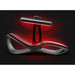Render of light beams from the mattress and overhead lamp of the Vacu Activ Red Couch 360 Full Body Light Therapy system