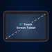 Diagonal measurement graphic for the 8 inch tablet remote of the Infinity Celebrity Elite Massage Chair