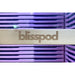 Laser engraved blisspod branding on the wooden handle rail of the Blisspod Helsinki Sauna Pod door