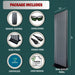 Package contents chart listing remote, sunglasses, stand, cord and manual with the EXESAS 1008 LED 5040W Full Body Red Light Panel