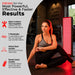 Four strengths listed next to the glowing EXESAS 1000W Dual-Chip Full Body Red Light Therapy Panel in a gym