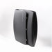 Slim collapsed profile of the folded Galaxy Zero Atlas Light Therapy Pod standing upright for storage