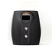 Folded black unit seen head-on with touchscreen, speaker and mist nozzles, the Galaxy Zero Atlas Full Body LED Therapy device