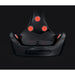 All infrared heaters glowing red on the front of the Vacu Activ Vibrashape Vibration Machine above twin footplates