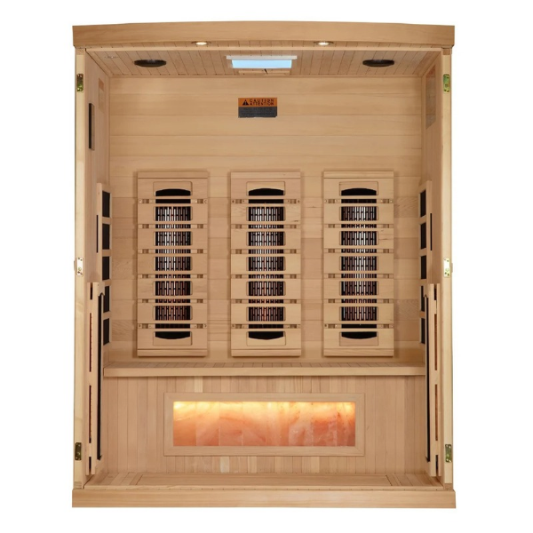 2025 Golden Designs "Reserve Edition" 3 Person Full Spectrum with Himalayan Salt Bar (GDI-8030-03)