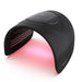 Galaxy Zero Trinty LED Skin Device angled to show the top touch display while red LEDs glow beneath the arch