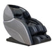 Gray and black Infinity Gen Max 4D shown at a slight front angle on white with seat, armrests and foot wells visible