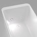 Interior close-up of the AMBOHR Cold Plunge Fiber Core Flex Tub FiberCore Flex showing chrome inlet nozzle, return port and floor drain