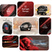 Labeled tile collage of heat, red light, aroma, salt, starlight and oxygen modes across the Halo Renew Longevity Capsule