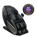 Angled hero shot of the black Infinity Circadian DualFlex with quilted seat, leg wells and side tablet