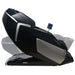 Side profile of the Infinity Massage Chairs Circadian DualFlex Massage Chair reclined flat over a ghosted upright outline