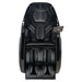 Front view on white of the Infinity Massage Chairs Circadian DualFlex Massage Chair in black leather
