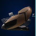 Reclined side view with a 2-inch wall clearance callout for the Infinity Circadian DualFlex 4D Massage Chair