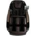 Front elevation of the brown Infinity Circadian Syner-D Recliner Chair with headrest pillow and calf wells