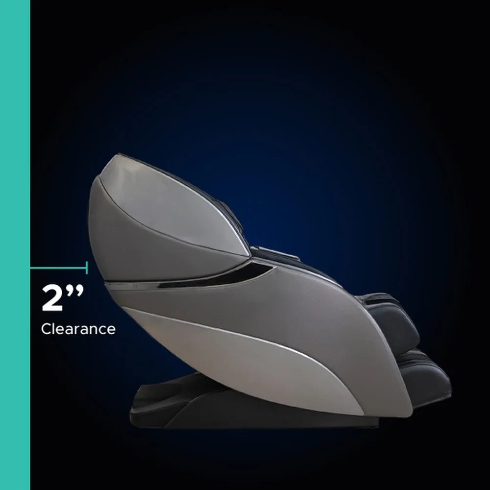Two inch clearance measured between wall and reclined backrest on the Infinity Genesis Max 4D Massage Chair