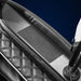 Embossed wireless charging pad set into the leather armrest of the Infinity Aura Elite