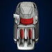 Red heat zones glowing across the lower back and calf areas of the Infinity Sensation 4D DualFlex front view