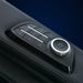 Backlit armrest buttons and chrome power dial on the Infinity Sovana 4D DualPro quick access panel