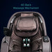 Roller diagram with directional arrows on the Infinity Massage Chairs Palisade 4D Max quilted backrest