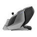 Left profile of the Infinity Sensation 4D DualFlex Zero Gravity Chair in silver with branded side shell and tablet arm