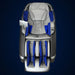 Blue-highlighted shoulder, arm, calf and foot airbags mapped on the Infinity Massage Chairs Sensation 4D DualFlex Massage Chair