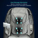 Two teal roller mechanisms shown in the upper and lower back of the Infinity Sensation 4D DualFlex Massage Chair seat