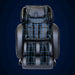 Blue measurement grid mapped over the Infinity Massage Chairs Smart Chair X3 Massage Chair from headrest to footrest