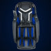 Blue-highlighted shoulder, arm and leg airbags on the Infinity Sovana 4D DualPro Massage Chair front view