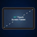 Dashed diagonal measurement across the 10-inch tablet remote of the Infinity Massage Chairs Sovana 4D DualPro