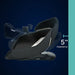 Five-inch clearance measurement between the wall and the reclined Infinity Sovana 4D DualPro